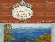 Tablet Screenshot of carolinamountainlodge.com